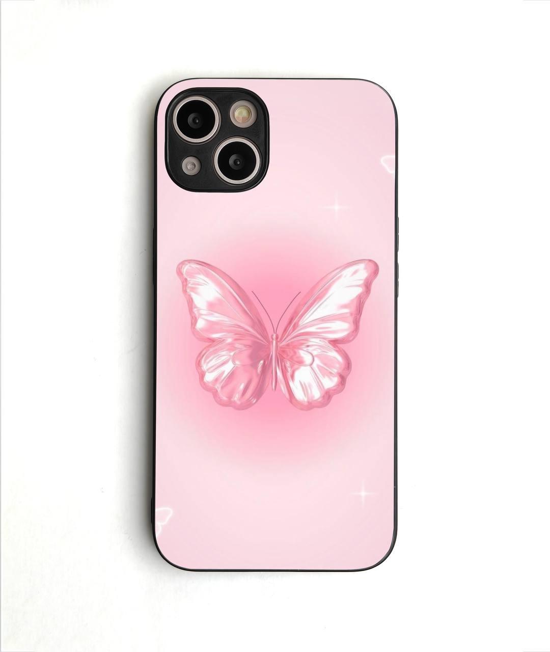 Pink Butterfly Bow Glossy case - Case On