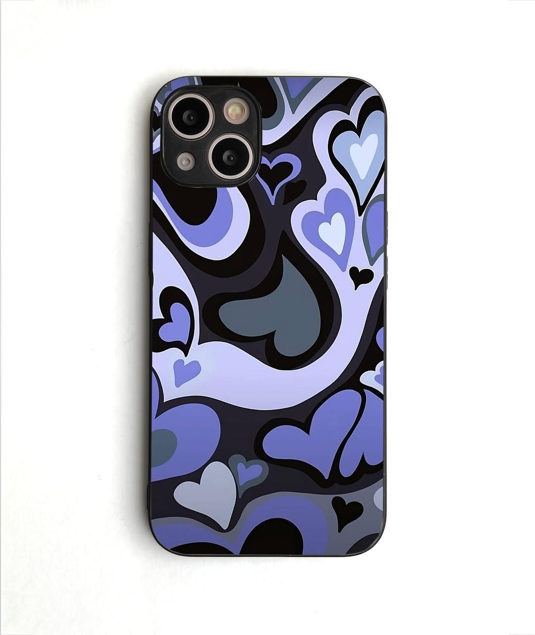 Lilac Heart Glass case - Case On