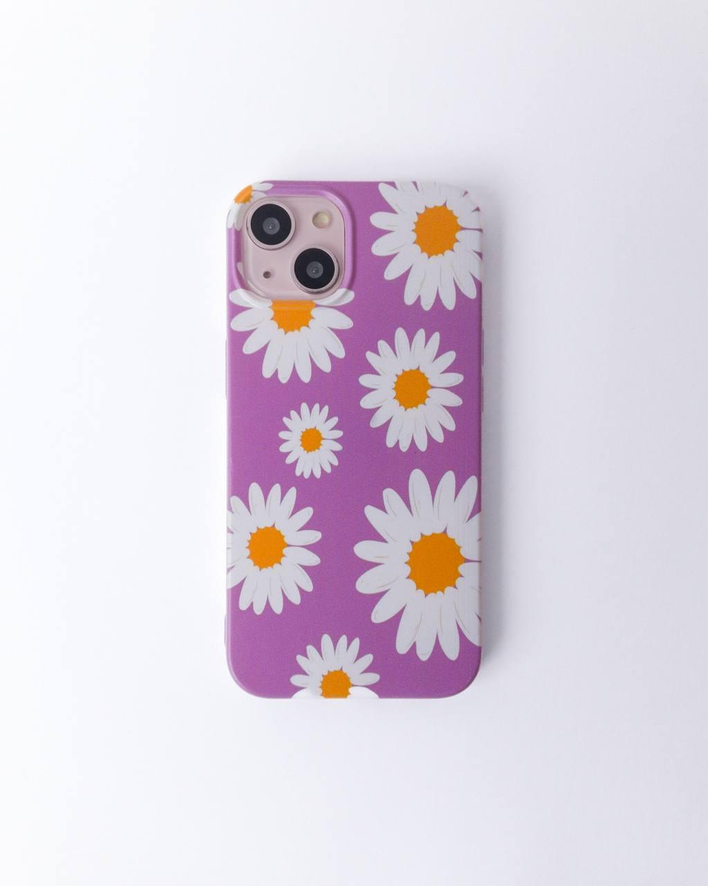 Sunflowers Purple sticker Tough Silicon Case - Case On