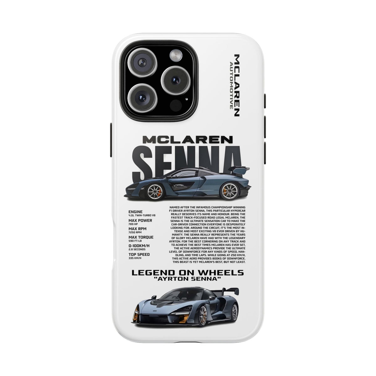 Sports Car Collection Tough Shining Phone Case (Double Layer) Available For All iPhone Models