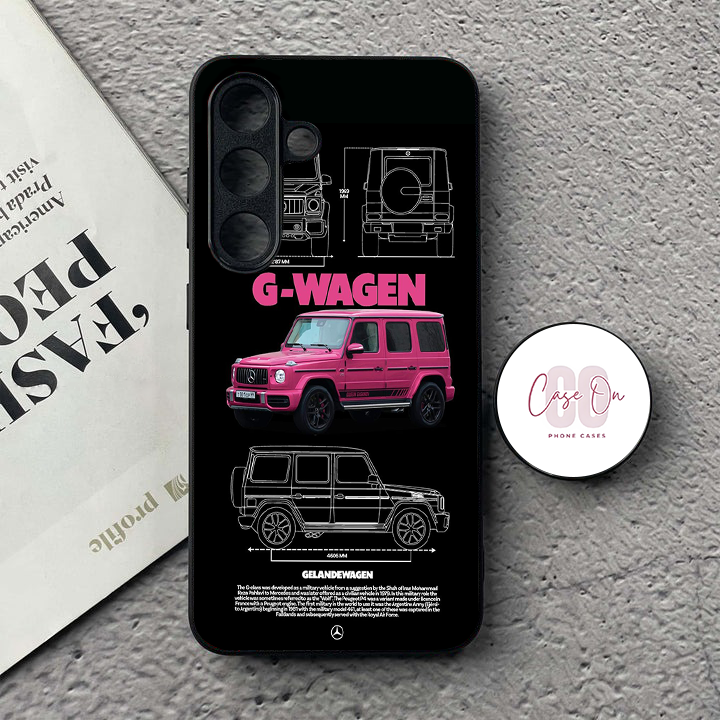 G Wagon Pink Car Glossy Phone Case For All Models